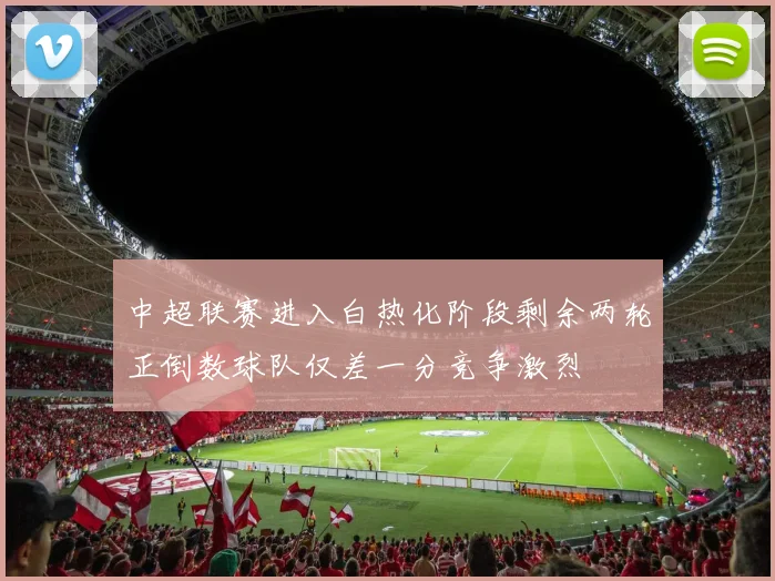 中超联赛进入白热化阶段剩余两轮正倒数球队仅差一分竞争激烈
